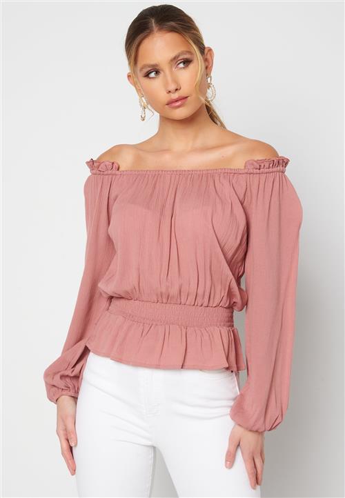 BUBBLEROOM Riley off shoulder blouse