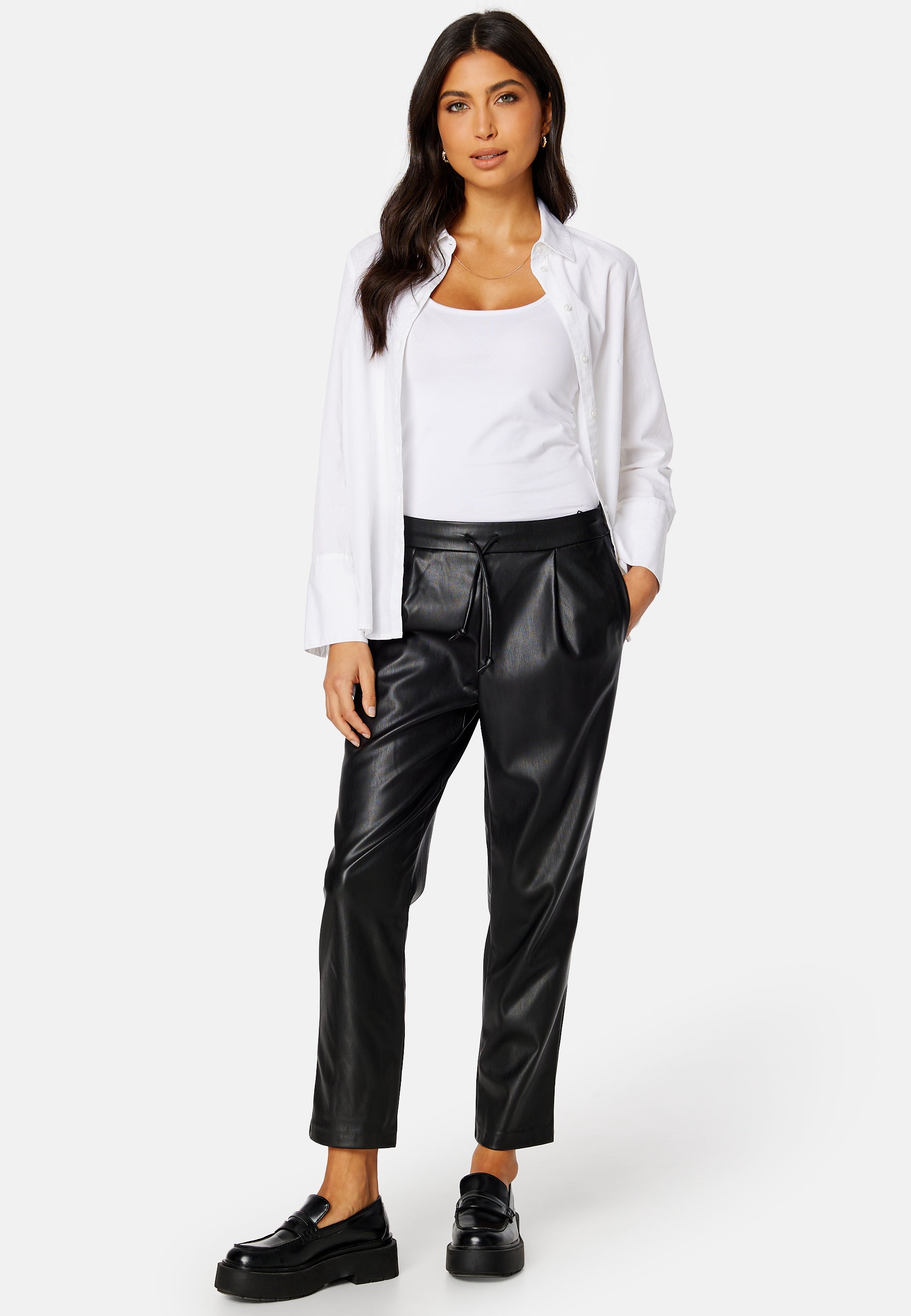 VILA Nille RW Coated 7/8 Pants