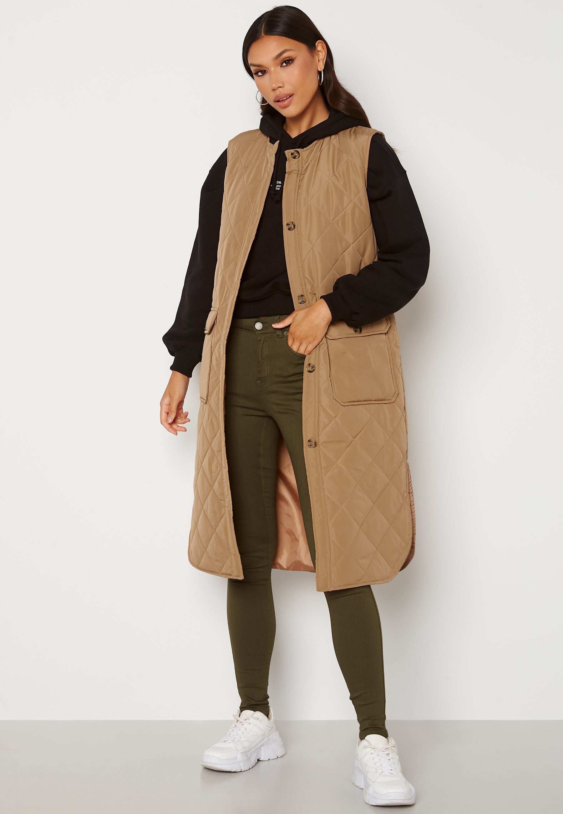 ONLY Nayra S/L Long Quilt Vest