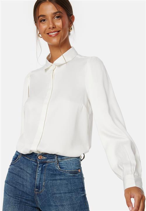 BUBBLEROOM Satin Puff Sleeve Shirt