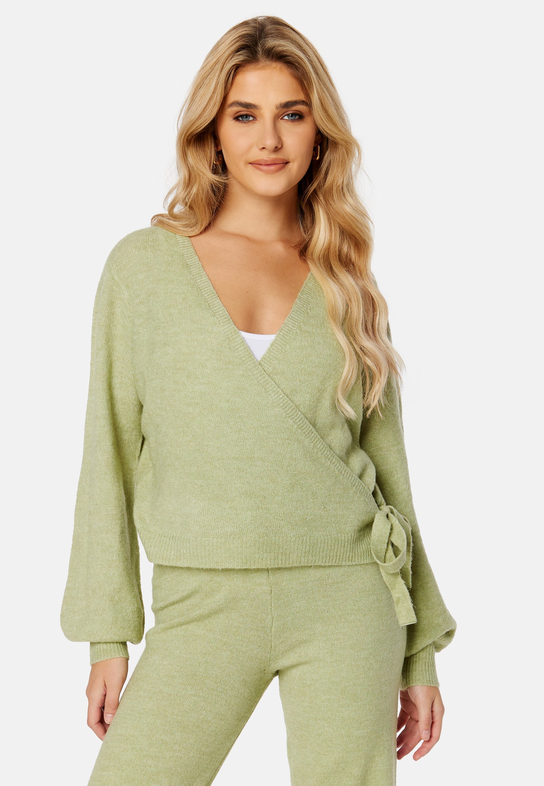 Pieces Celic LS Wrap Knit