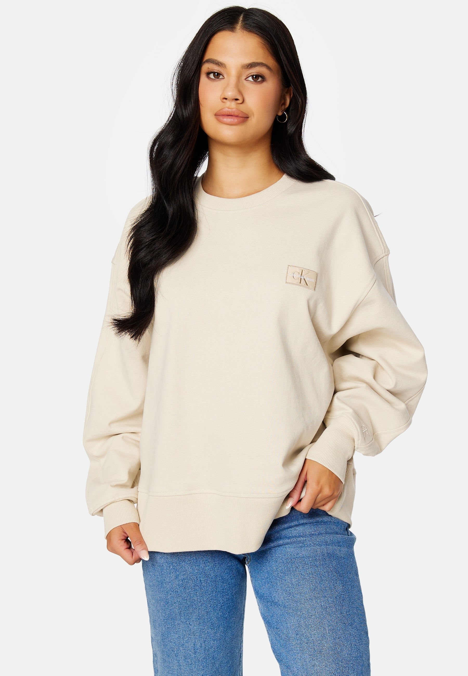 Calvin Klein Jeans Badge Oversized Crew Neck