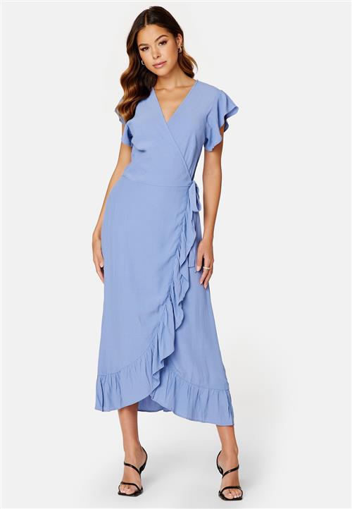 VILA Fini Wrap S/S Long Dress