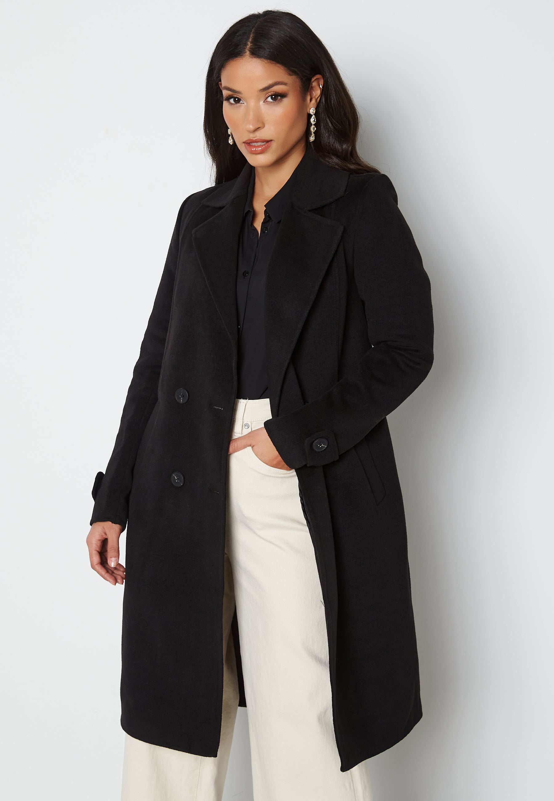 FOREVER NEW Jane Felled Wrap Coat