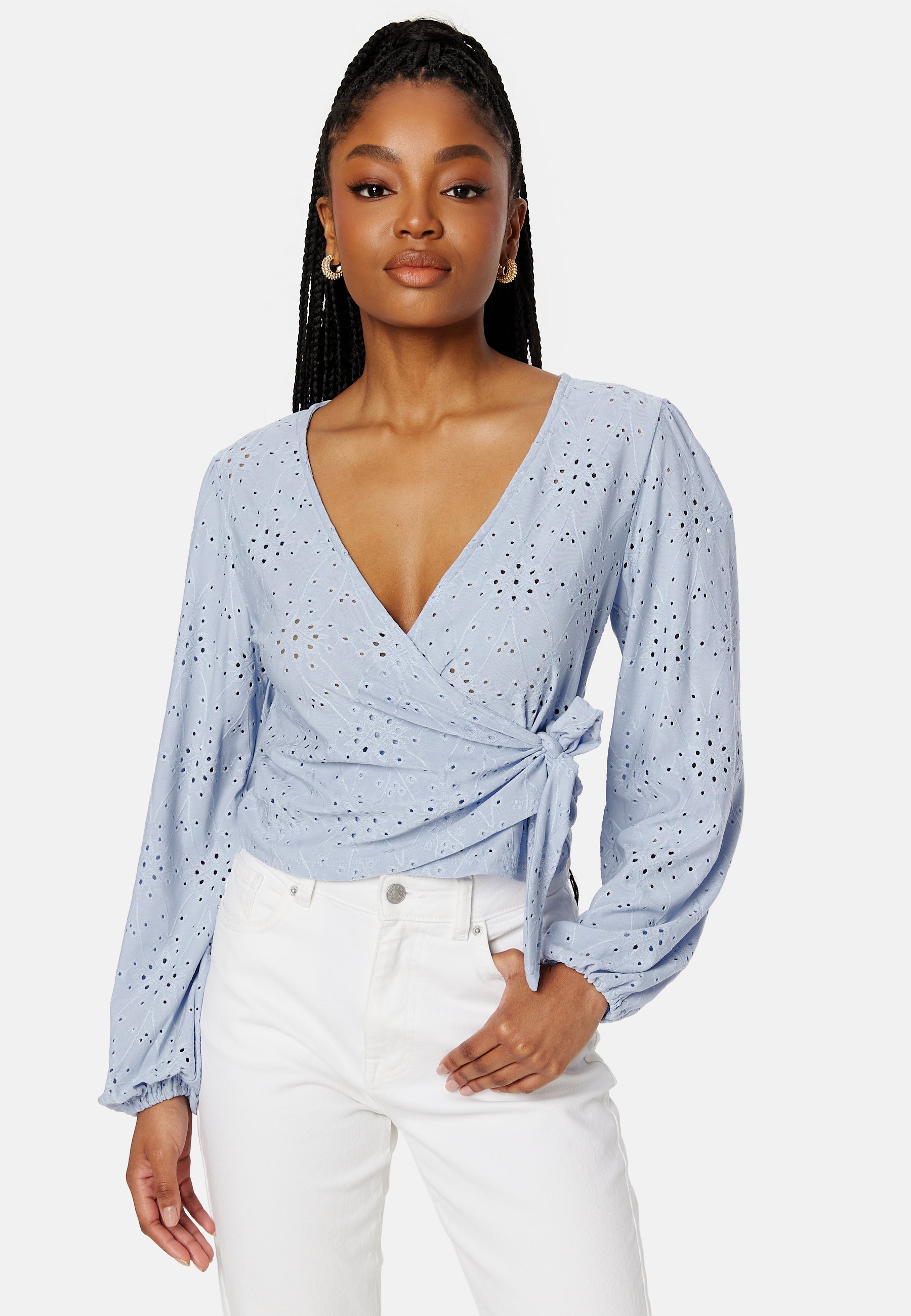 VILA Kawa New L/S Wrap Top