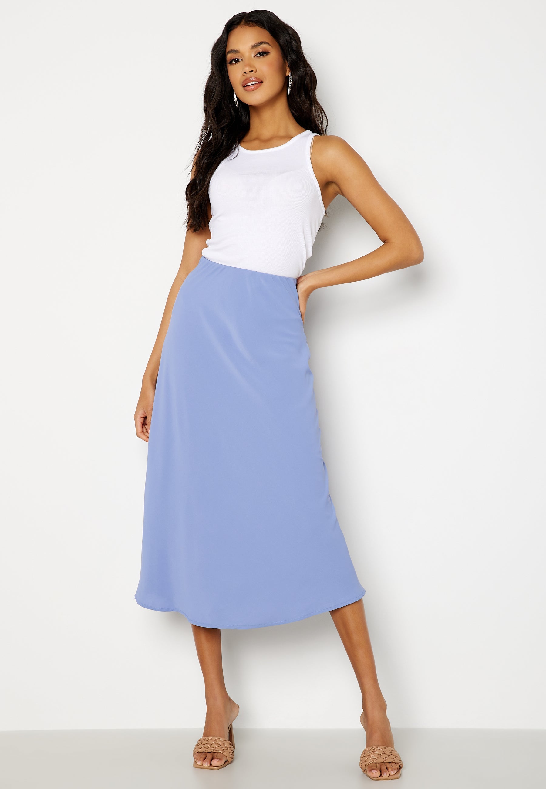 Pieces Pcfranan HW Midi Skirt