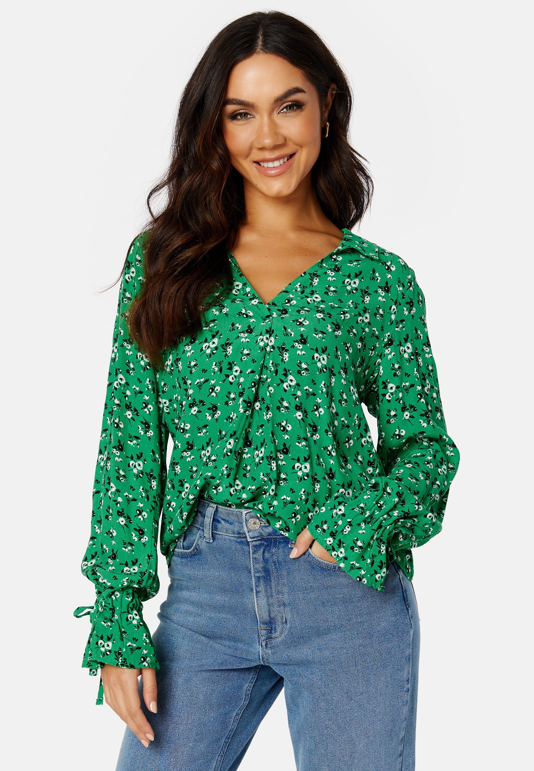 ONLY Serena L/S V-Neck Top