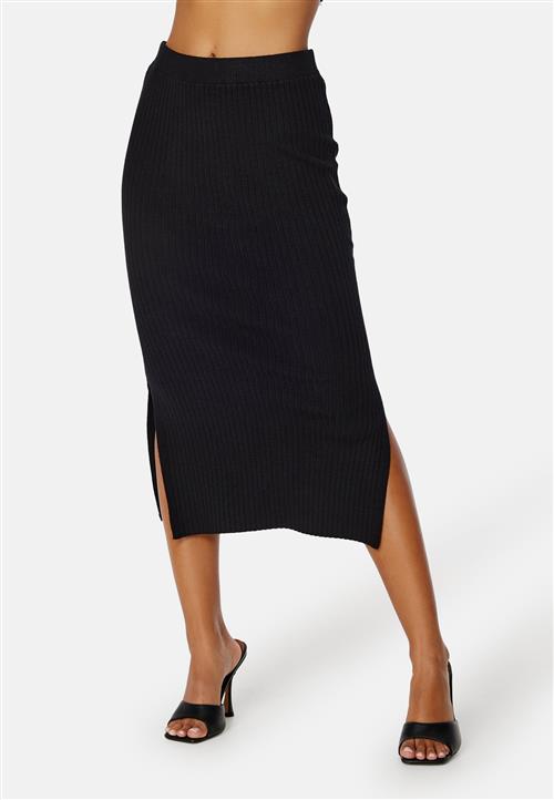 Pieces Crista HW Midi Knit Skirt