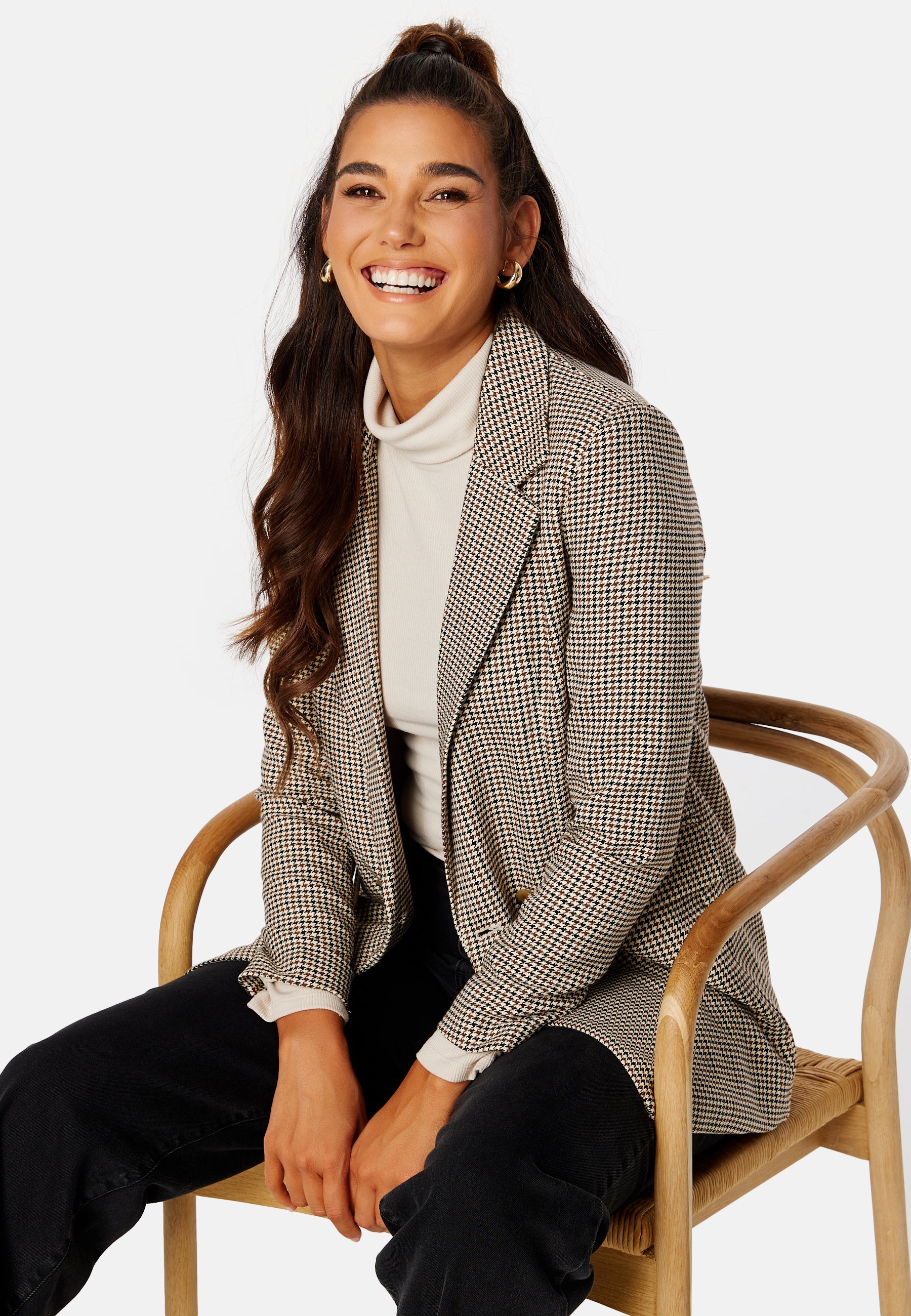 ONLY Adison L/S Check Blazer TLR