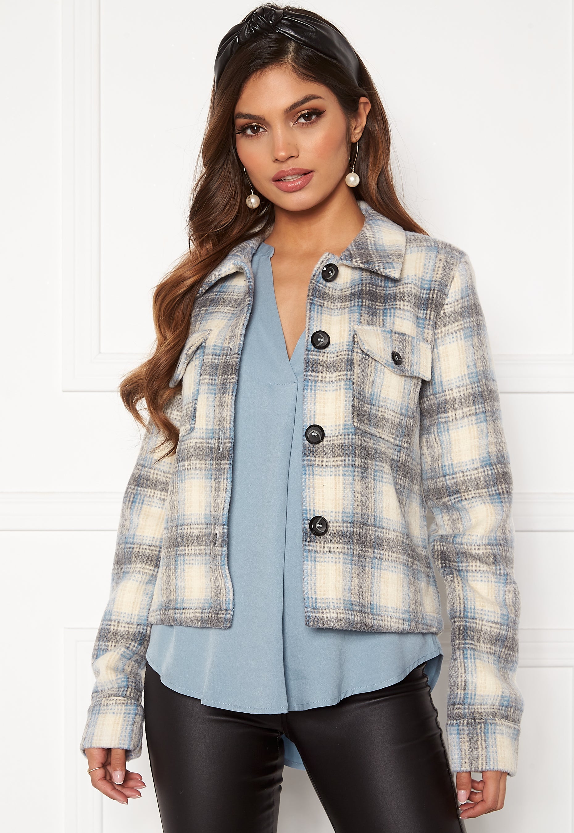 ONLY Lou Short Check Jacket