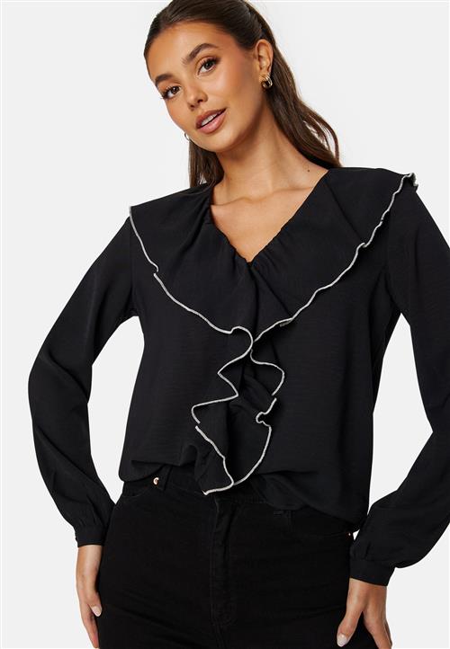 ONLY Lise Contrast Frill Shirt