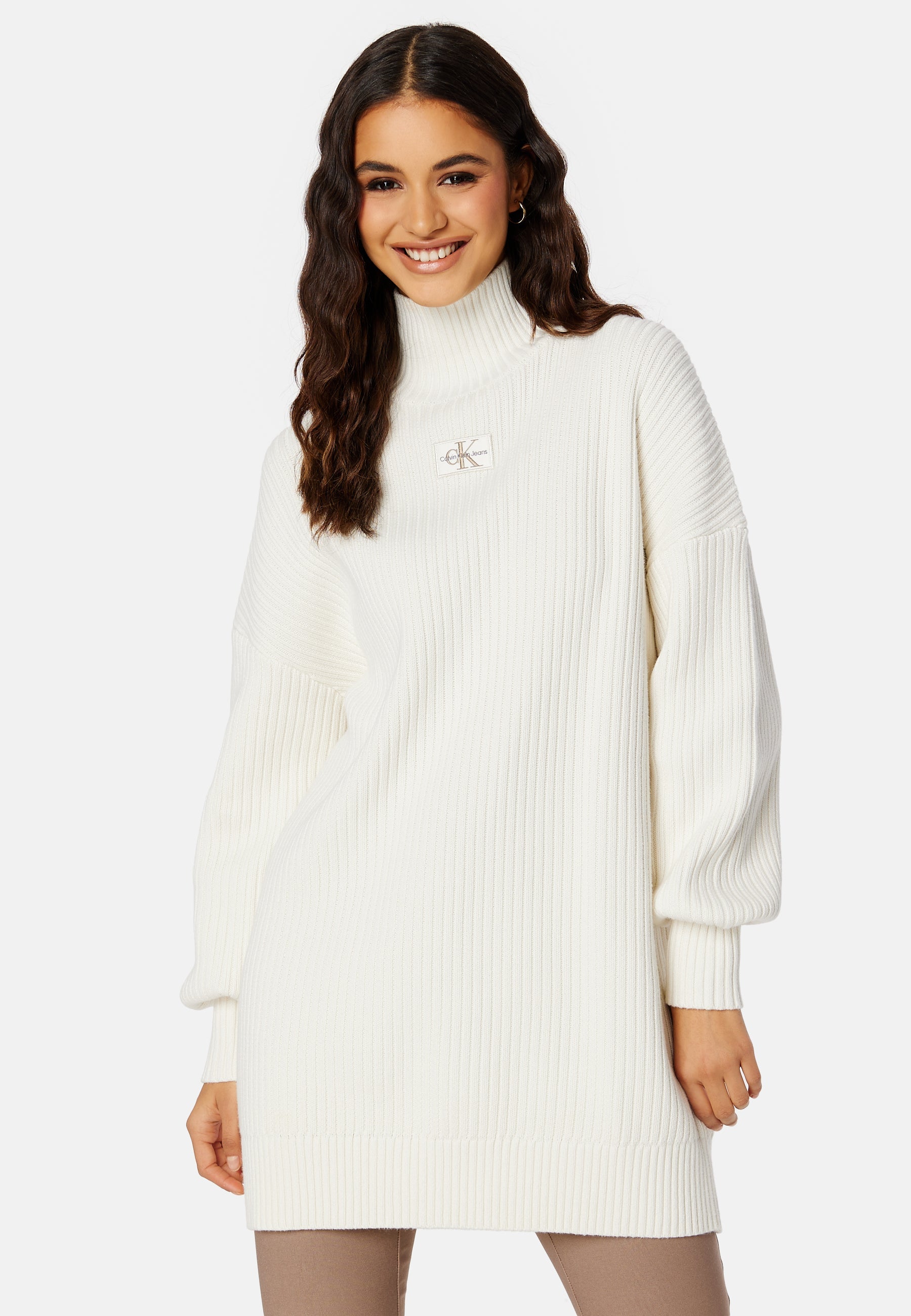 Calvin Klein Jeans Badge Loose Sweater Dress