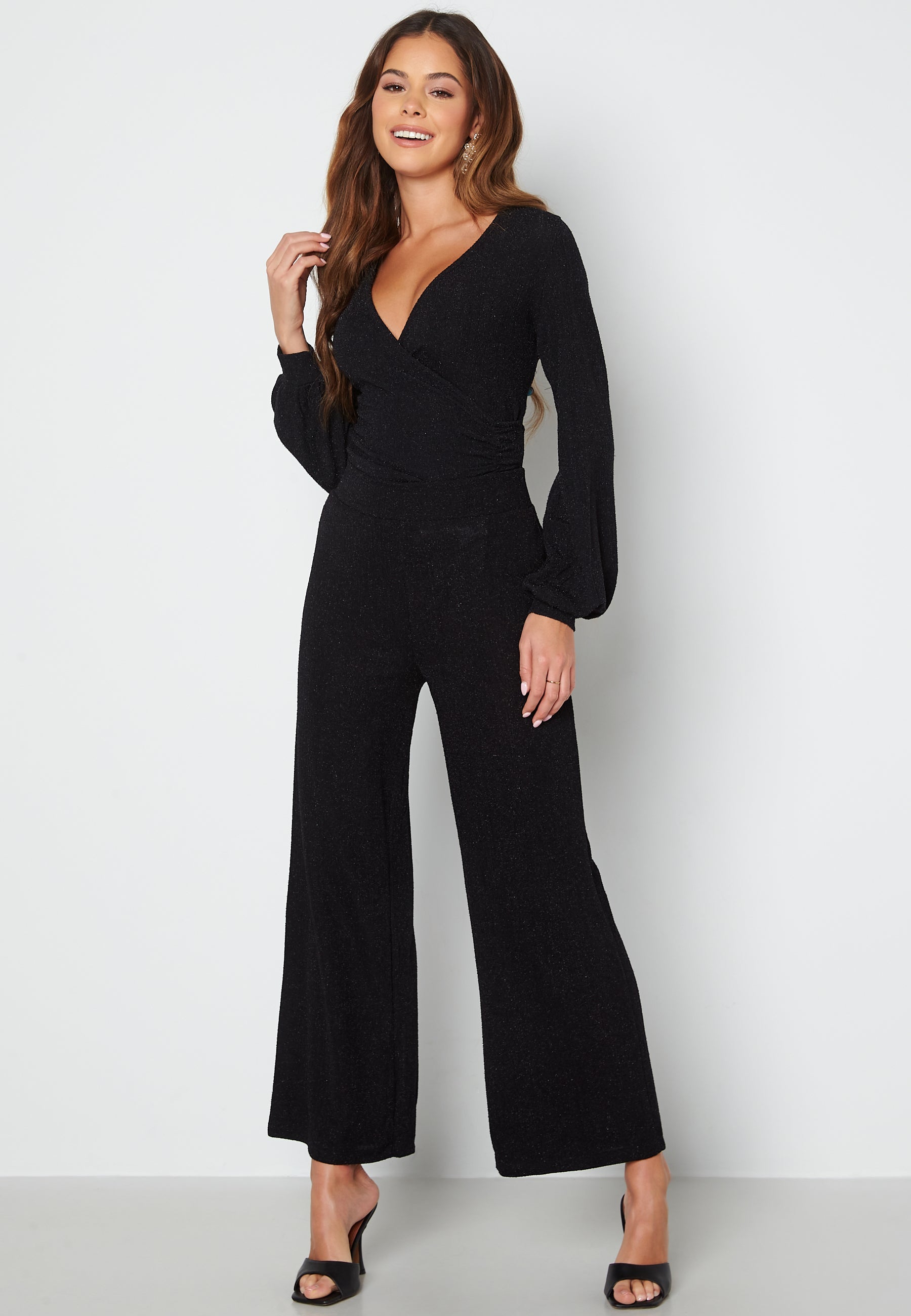 VILA Shinni Glitter HW Culotte Pants