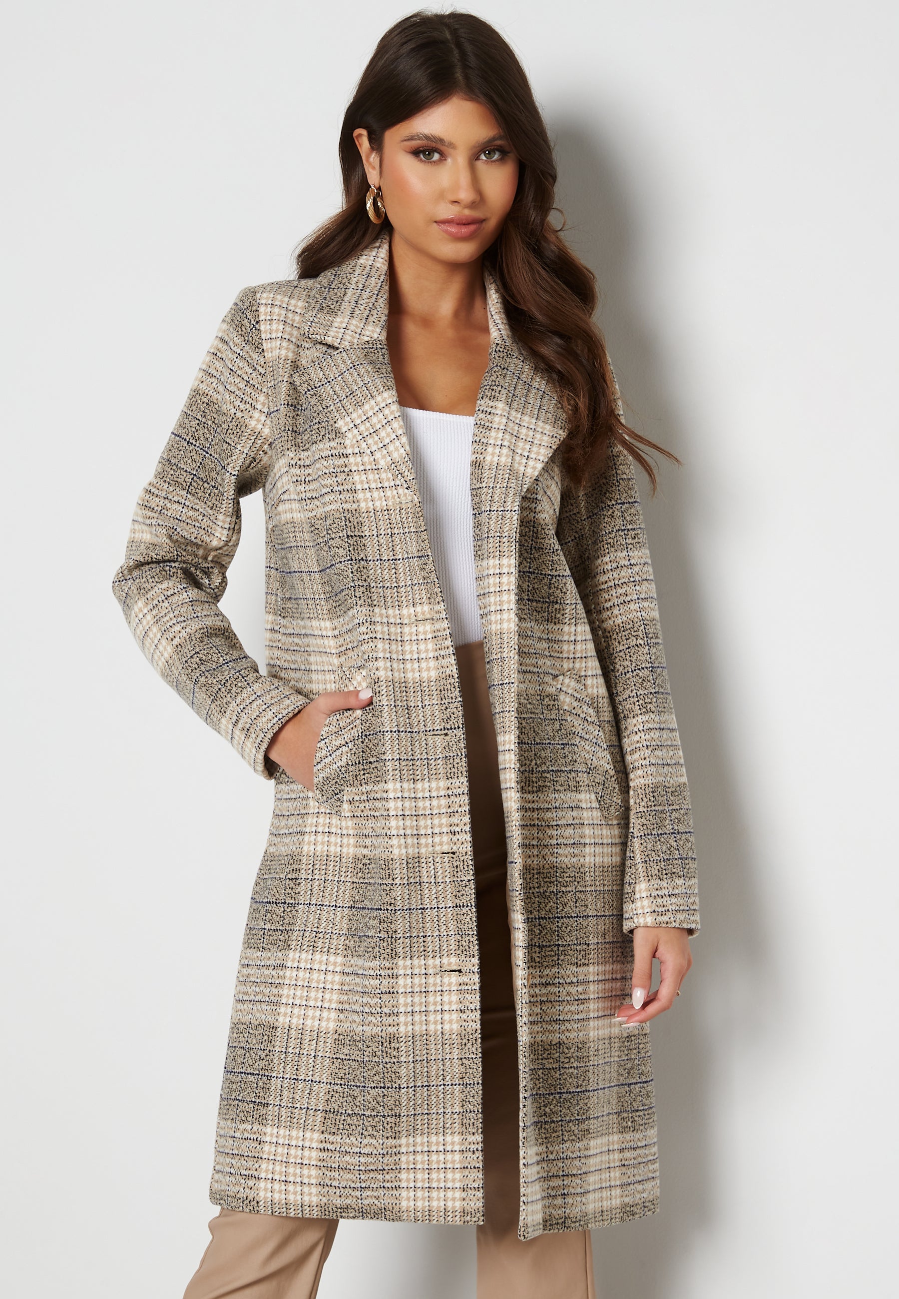 Happy Holly Corinne checked coat