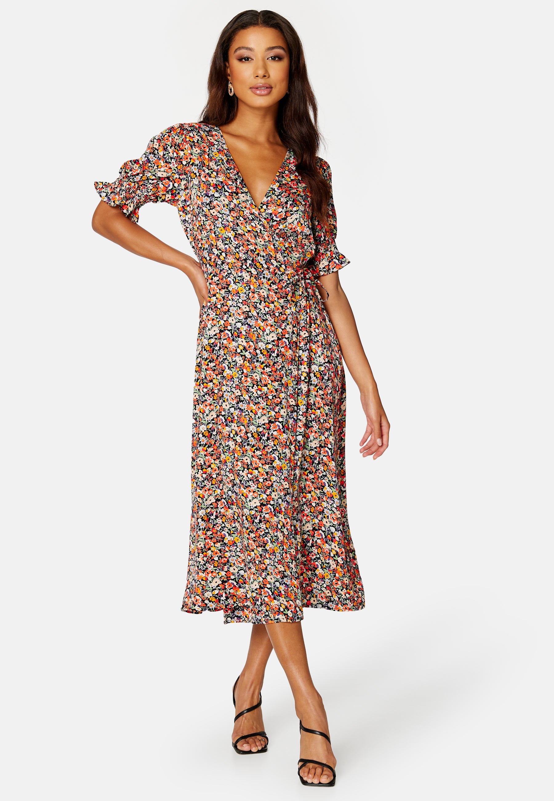 Pieces Nika SS Midi Wrap Dress
