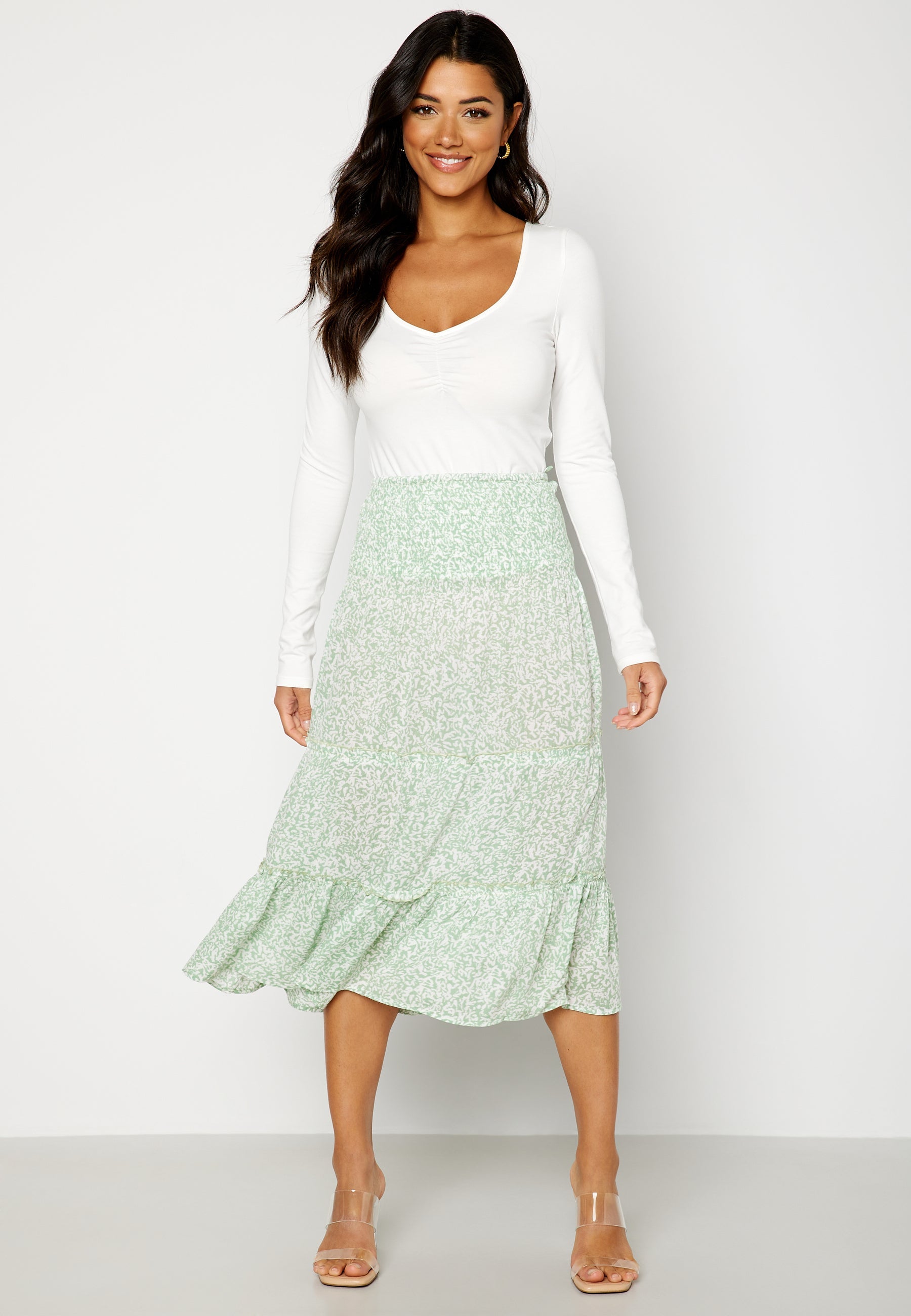 VERO MODA Jenny Smock Calf Skirt