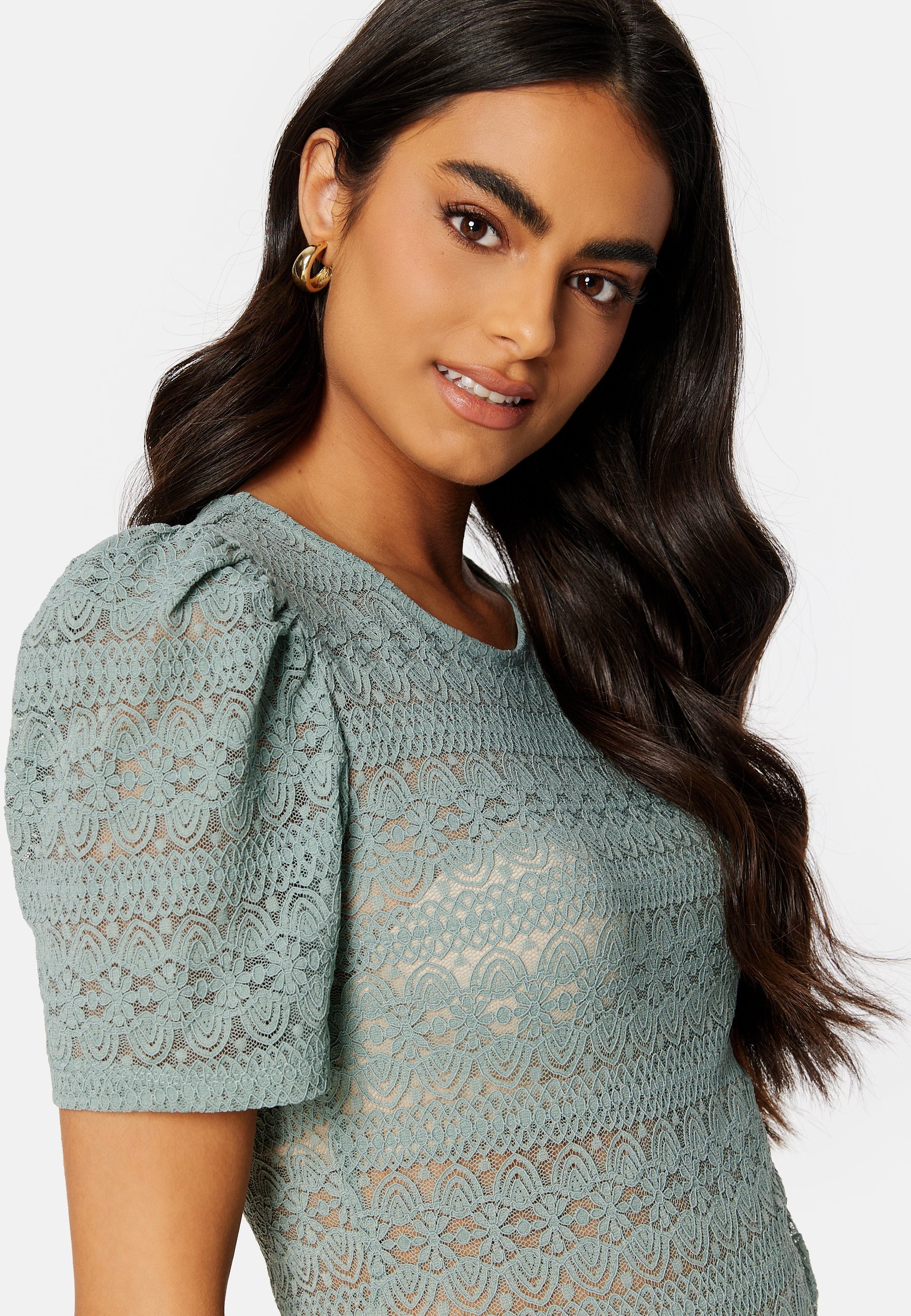 VILA Chikka Puff O-Neck S/S To