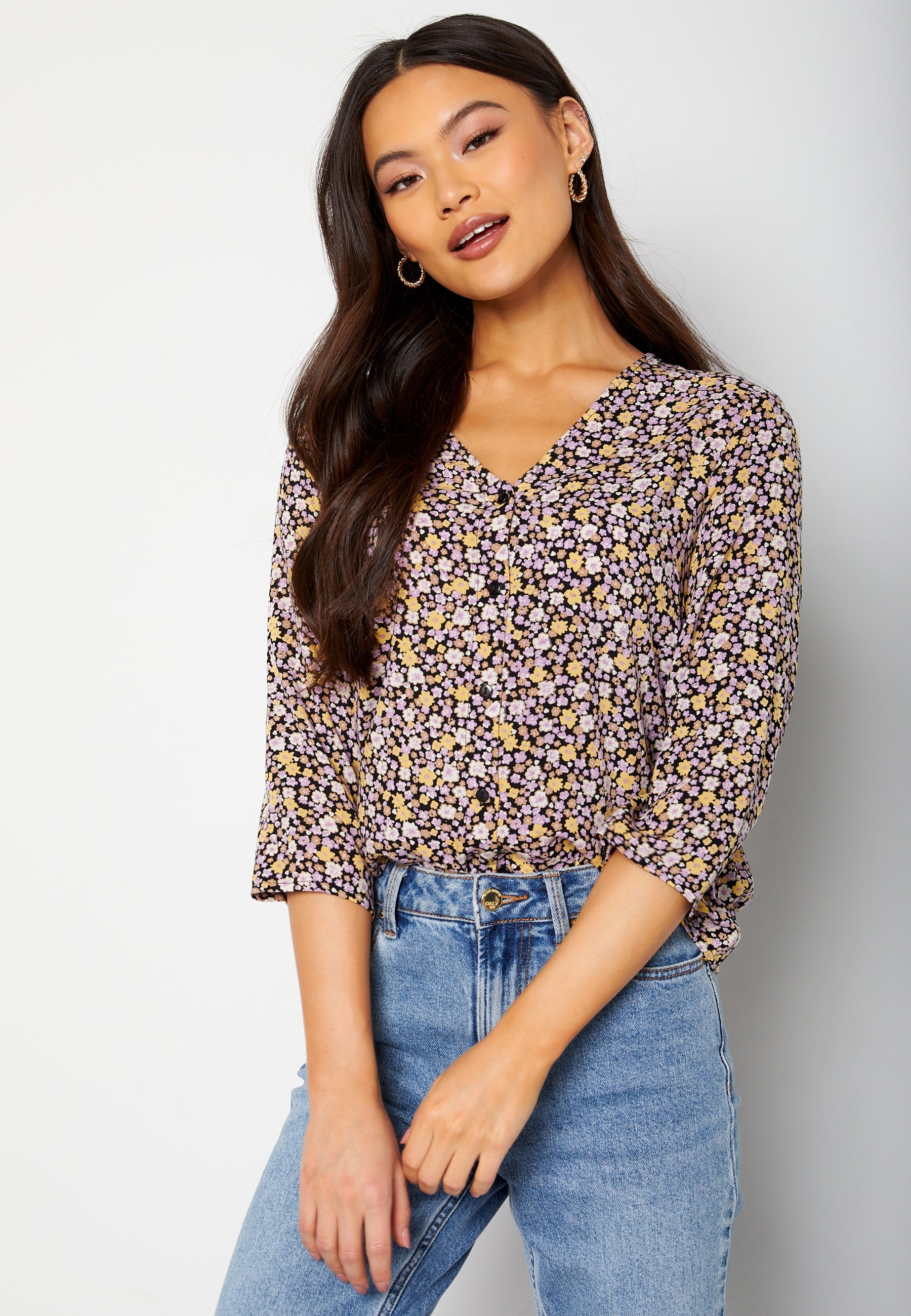 Pieces Kaitlyn 3/4 Shirt