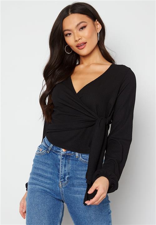 BUBBLEROOM Leighton wrap top