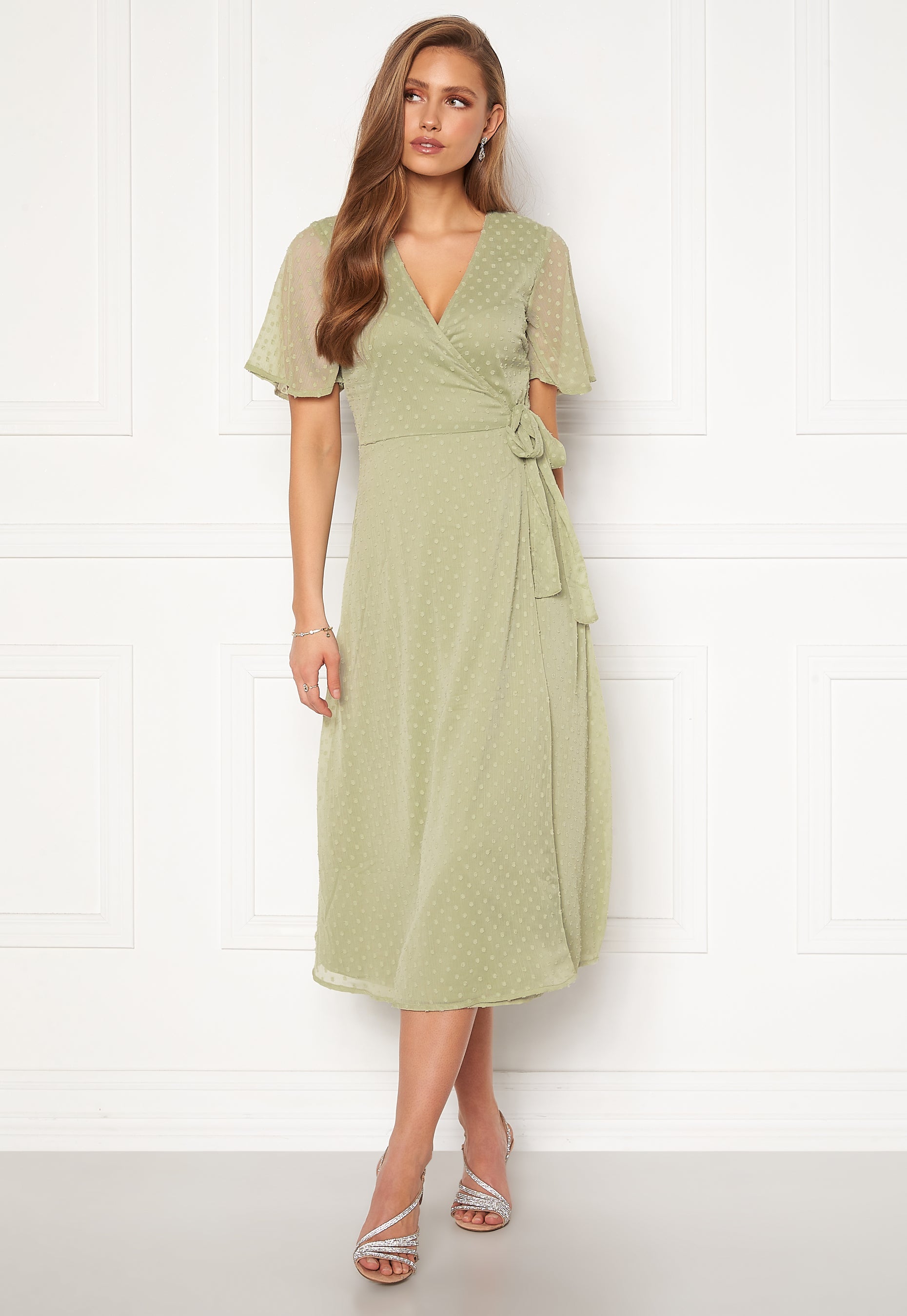 BUBBLEROOM Scarlette midi dotted dress