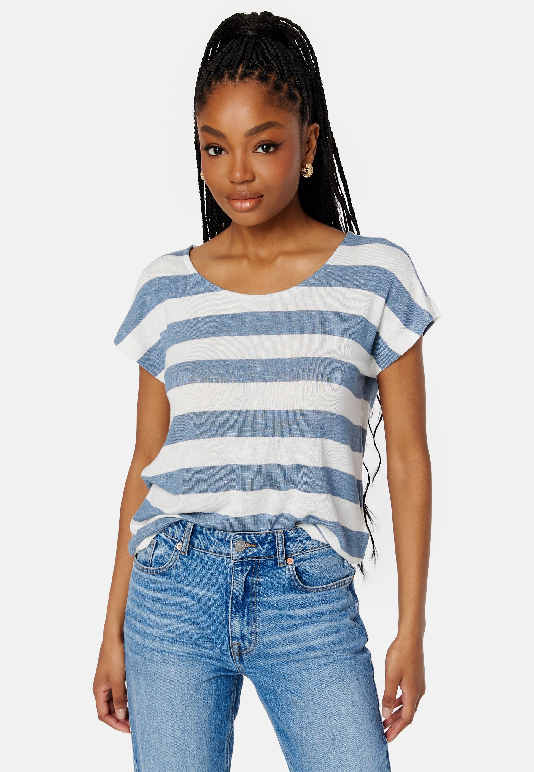 VERO MODA Wide Stripe S/L Top