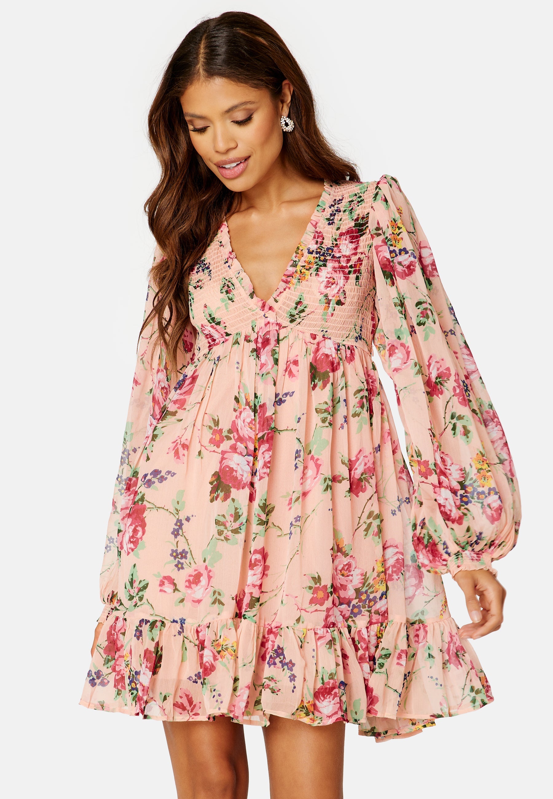 byTiMo Chiffon V-Neck Dress