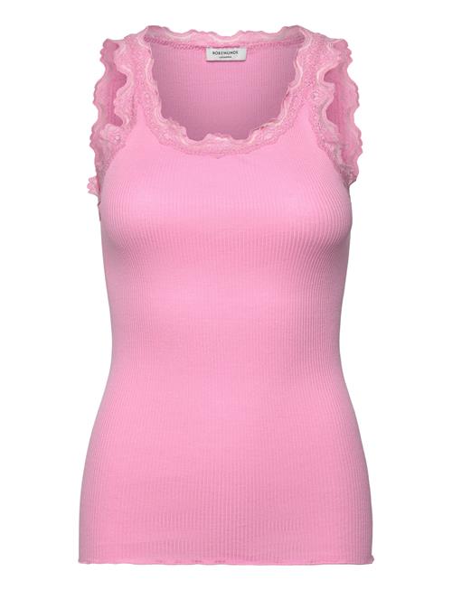 Rosemunde | Rwbabette Silk Sl U-Neck Long Lace Top | L