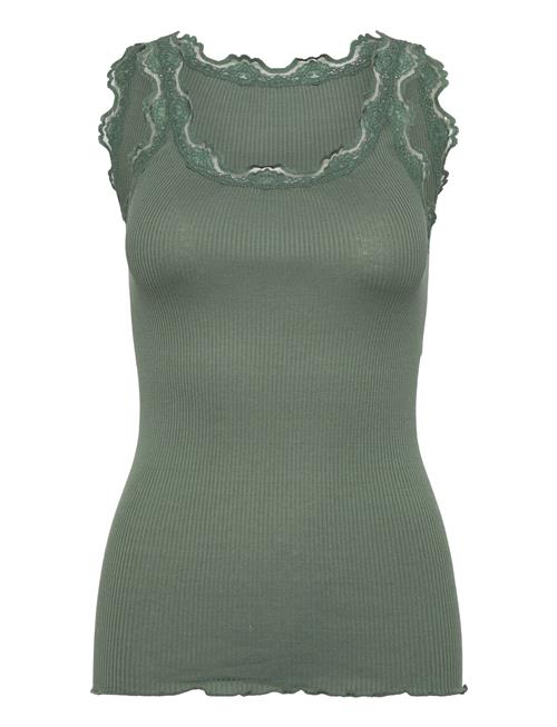 Rosemunde | Rwbabette Silk Sl U-Neck Long Lace | M