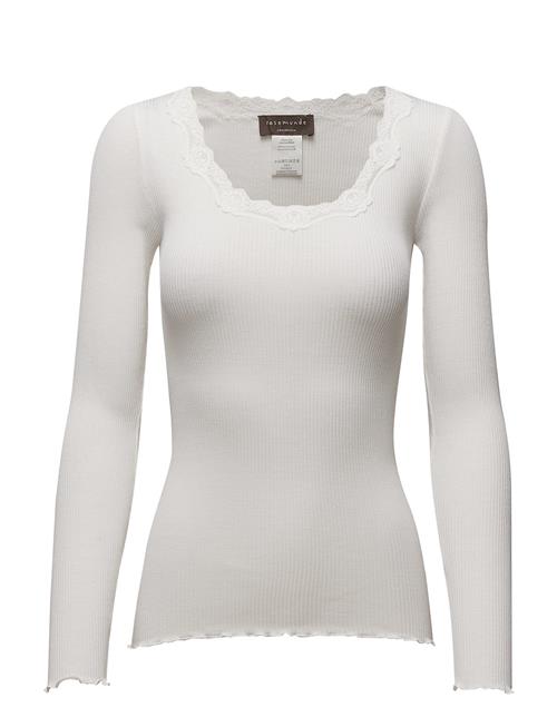Rosemunde | Rwbabette Silk Ls U-Neck Lace T-Shi | XS