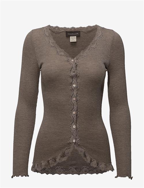 Rosemunde | Rwbabette Silk Ls V-Neck Lace Cardigan | XS