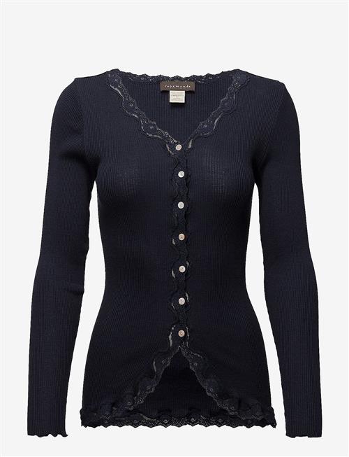 Rosemunde | Rwbabette Silk Ls V-Neck Lace Cardigan | M