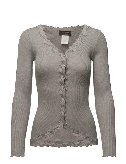 Rosemunde | Rwbabette Silk Ls V-Neck Lace Cardi | XS