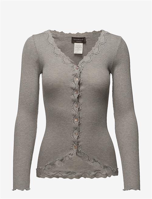 Rosemunde | Silk Cardigan W/ Lace | XS