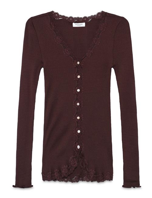 Rosemunde | Rwbabette Silk Ls V-Neck Lace Cardigan | M