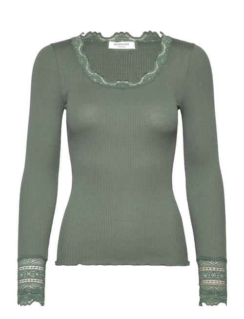 Rosemunde | Rwbenita Silk Ls O-Neck Lace T-Shirt | S