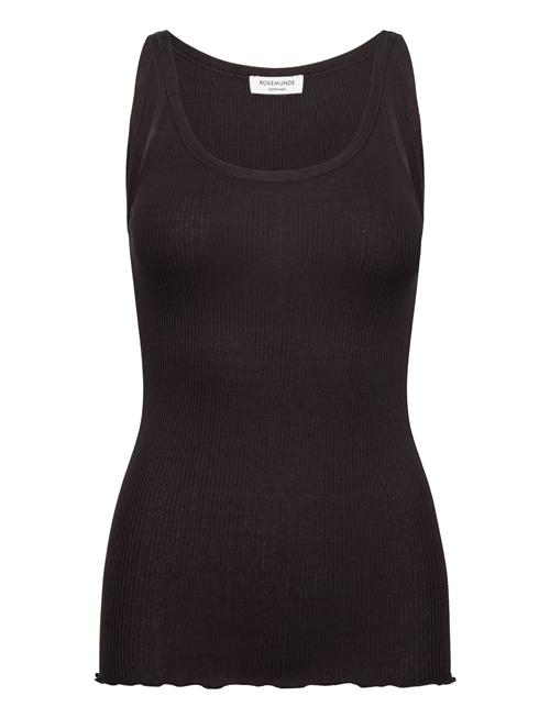 Rosemunde | Rwbelle Silk U-Neck Strap Elastic T | L