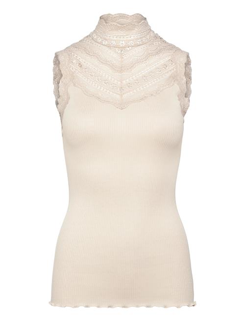 Rosemunde | Silk Top W/ Lace | XS