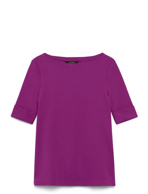 Lauren Ralph Lauren | Stretch Cotton Boatneck Tee | XS