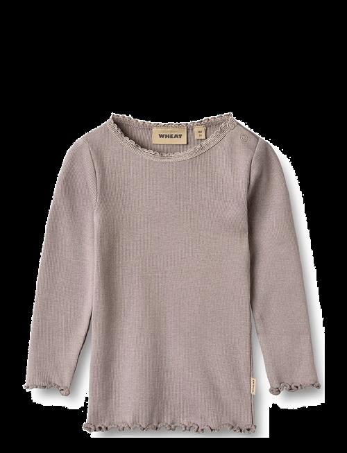 Wheat | Rib T-Shirt L/S Reese | 80