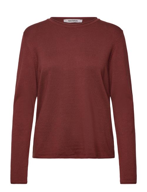 Se Soft Rebels | Srmarla O-Neck Roll Egde Knit | L hos Booztlet