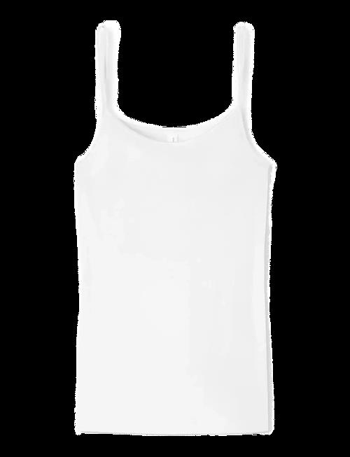 Schiesser | White Spaghetti Strap Top - Luxury | S