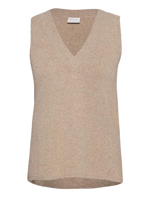 Vila | Viril Knit Rib V-Neck S/L Vest - Noos | XS