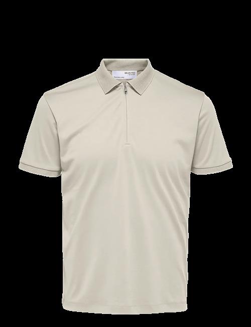 Se Selected | Slhfave Zip Ss Polo Noos | L hos Booztlet