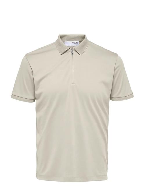 Selected | Slmfave Zip Ss Polo Noos | L