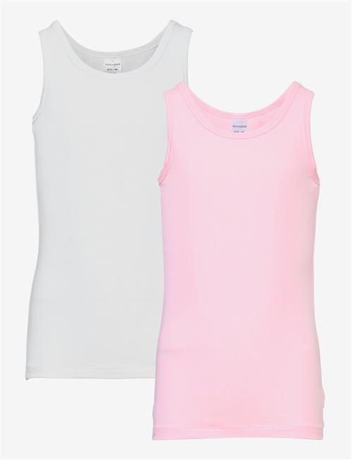 Schiesser | Vests, 2-Pack, White/Pink - 95/5 | 92
