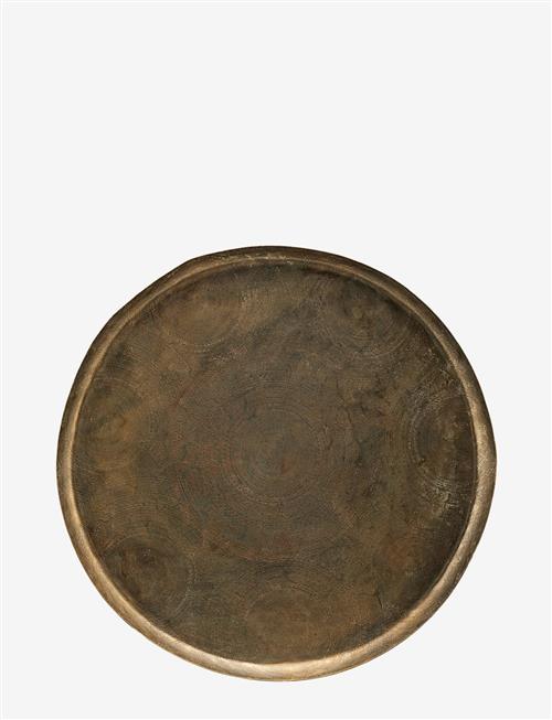 house doctor | Tray, Hdjhansi, Antique Brass Finis | Ø 80 CM