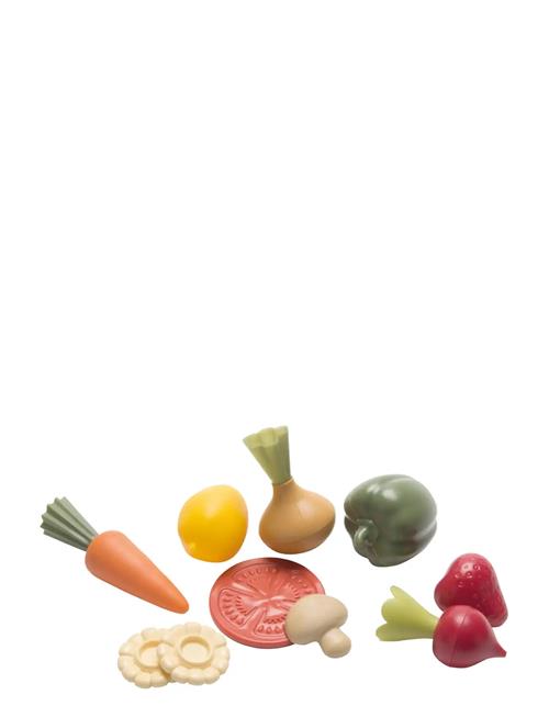 Dantoy | Green Garden Fruit & Vegetables In Net 10 Pcs | 10X 15X 12CM