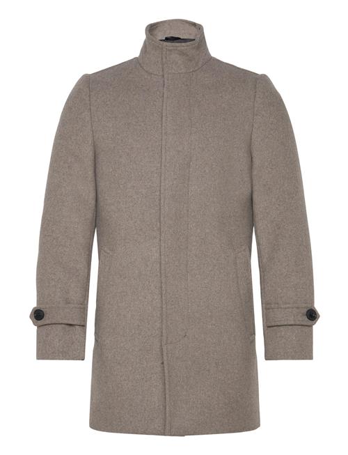 Lindbergh | Recycled Wool Funnel Neck Coat | XXL