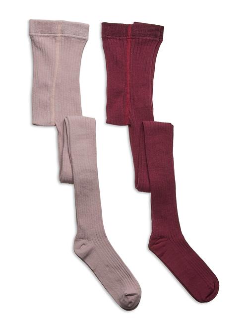 Minymo | Stocking - Solid Rib 2-Pack | 56-62