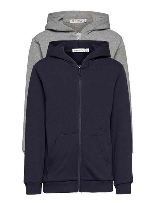Minymo | Sweat Jacket W. Hood (2-Pack) | 134